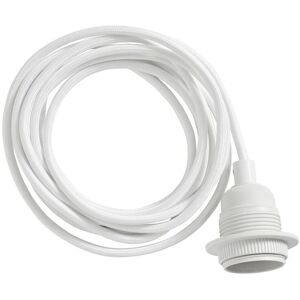 Oyoy Living OYOY Fabric Cord With Socket L: 300 cm - White