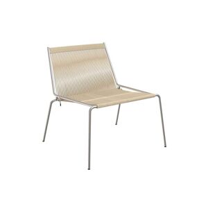 Thorup Copenhagen Noel Lounge Chair SH: 43 cm - Stål/Natur