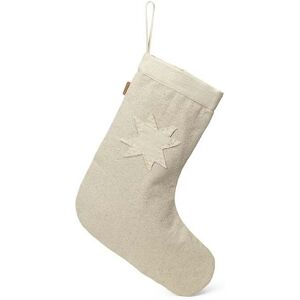 Ferm Living Vela Christmas Stocking H: 50 cm - Natural/Cotton