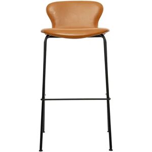 Bruunmunch PLAYchair Bar LowBack Fully Upholstered - Black/Cognac Basic Leather