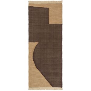 Ferm Living Forene Runner 80x200 cm - Tan/Chocolate