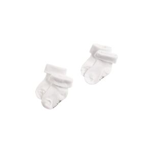 Noppies Unisex Baby U Beef Set of 2 Socks, White, 3-6 Months