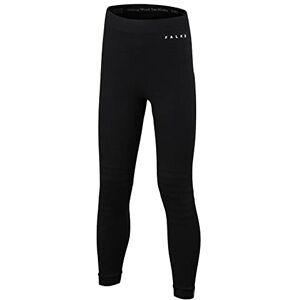 FALKE ESS Kids Wool Tech. tights, UK size 3-4 (EU 134-40), Black, virgin wool mix Sweat wicking, fast drying, warm, protection in cold to very cold temperatures, ideal for ski