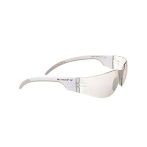 SWISSEYE Outbreak Luzzone Sportbrille (100% UVA, UVB-und UVC-Schutz, minimales Gewicht, splitterfreies Fassungsmaterial PC Impact, Polycarbonatscheibe, inkl. Mikrofaserbeutel), Weiß, one Size