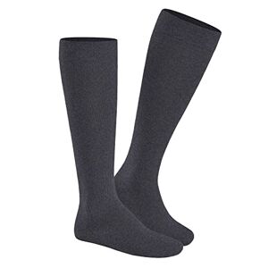 Hudson Men's Knee-High Socks, Grey (Grau-Mel. 0550), 7.5/8 (Manufacturer size: 41/42)