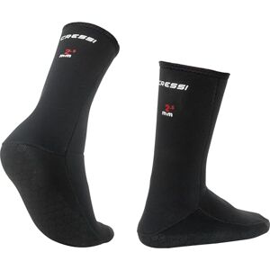 Cressi Neopren Anti-Rutsch Socken, Neopren Schnorcheln Tauchen Rutschhemmende Erwachsene Socken Socks Italienische Qualität seit 1946 M Schwarz