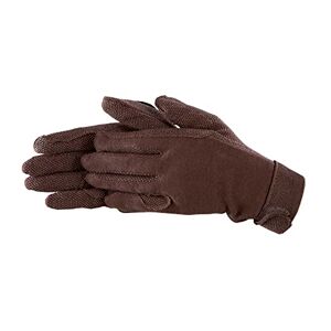 PFIFF 011318 Unisex Handschuhe Baumwolle , Reithandschuhe, braun (Braun), S