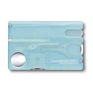 Victorinox Swiss Card Pocket Knife, Nail Care, Nail File, Scissors, blue