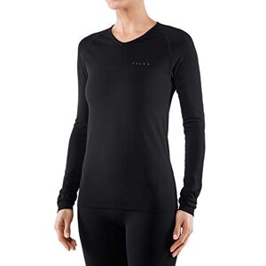 FALKE ESS Women Warm Long Sleeve Comfort Fit top, Size XL, Black, polyamide mix Sweat wicking, fast drying, protection in mild to cold temperatures