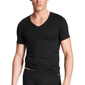 CALIDA Evolution Men's Cotton T-Shirt with Flat Seam T-Shirt Black (Black 992)