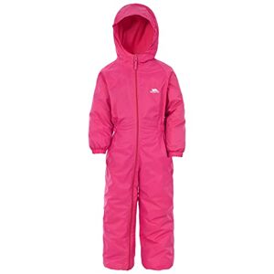 Trespass Unisex Kinder DRIPDROP Wasserdichter Regenanzug Mit Kapuze, Rosa (Gerbera), 12/18 Monate