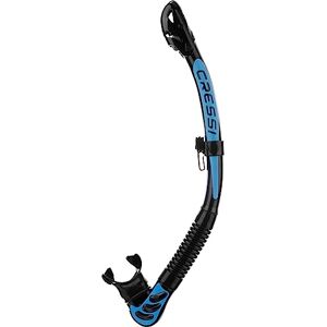 Cressi Alpha Ultra Dry Dry Snorkel Ideal for Snorkelling, Free-diving and Diving, black