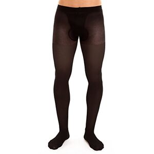 GLAMORY Herren-Stützstrumpfhose Support 40 DEN, Schwarz (Schwarz), X-Large (Herstellergröße: XL-(48-50))