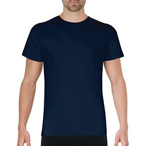 EMINENCE Herren Pur Coton T-shirt Manches Courtes Col Rond Unterhemd, Blau (Marineblau), 4XL EU