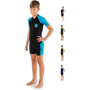 Cressi Little Shark 2 mm Wetsuit for Children Available Short Sleeve and Long Sleeve, multicolour