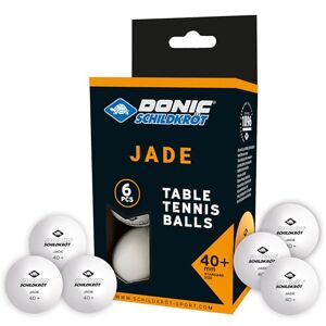 Schildkröt Donic- Jade Table Tennis Ball, Poly 40+ Quality, Available in White, Orange or Assorted Colours, in Blister Pack of 6, in Polybag of 12, in Mesh Bag of 72 or in Carry Bag of 144, white