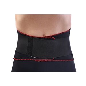 TSM 5149 Sports Bandage, Back Brace Pro with Nubs and Stabilisation Strap, Black, XL