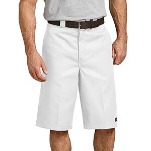 Dickies multi-pocket men's work and sports shorts, 13 inches (13in Mlt Pkt W/St) White (white), size: 32