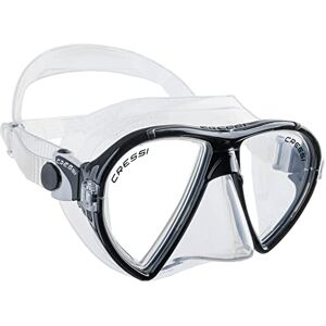 Cressi Ocean Mask Schnorchelmaske Ocean, Transparent/Schwarz, Einheitsgröße, Erwachsene Unisex