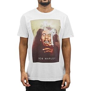Herren Bob Marley Smoke Tee S White