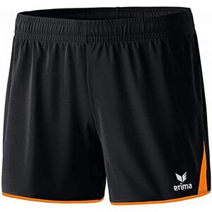 Erima Damen Shorts 5-Cubes, Schwarz/Orange, 38, 615516