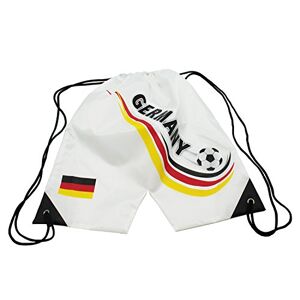 Idena Trouser-Shaped Germany Sports Bag Gym Bag approx. 39 x 36 cm, White