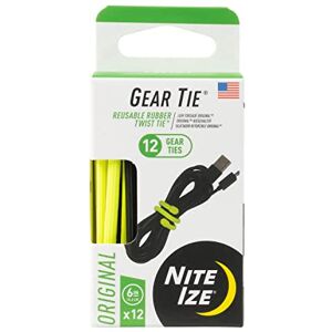 Nite Ize GTPP6-A1-R8 Gear Reusable Rubber Twist Tie ProPack (12-Pack , Assorted, 6 inch