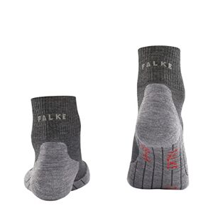FALKE TK5 Men's Hiking Socks Short Hiking Socks with Merino Wool for Casual Shoes, Pack of 1, grey, 44-45