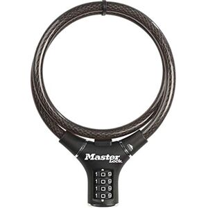 Master Lock 8229EURDPRO Fahrradschloss Kabelschloss [Zahlenschloss] [90 cm Stahlkabel] [Wetterfest] Ideal für Fahrräder, Elektrisches Fahrradectric, Skateboards, Kinderwagen, Mähmaschine