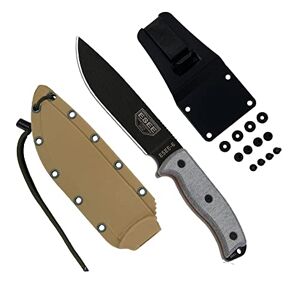 ESEE Unisex – Erwachsene Outdoormesser   Klingenlänge: 14,6 cm-Griff: Micarta-Model 6 Fixed Blade, Mehrfarbig, normal, RC6P