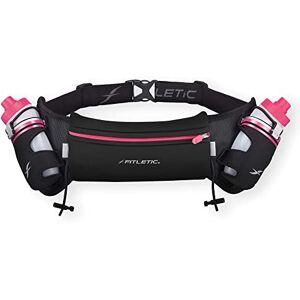 Fitletic HD08 Pack of 2 Belt Hydration System Black/Pink 250 ml