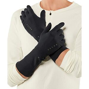FALKE Unisex Handschuhe Light, nahtlose Handschuhe für Damen und Herren aus Funktionsfaser, zum Unterziehen geeignet, im Winter, zum Sport, Laufen, 1 Paar, Schwarz, Größe: L, L-XL