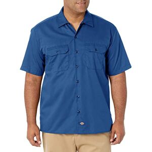 Dickies Herren Regular Fit Freizeit Hemd Shrt/S Work Shirt, Kurzarm, Blau (Royal Blue RB), Gr. Large (Herstellergröße: L)