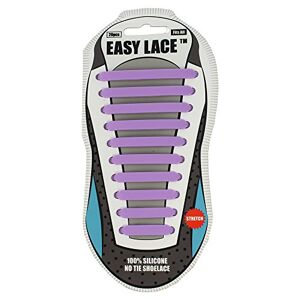 Easy laces Silicone Shoelaces, purple