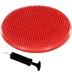 MOVIT Dynamic Seat ball seat cushion including Pump, diameter 33 cm or 38 cm, 9 different colours, tested for harmful substances, air cushion, nubbed cushion, balance cushion, red, 33cm