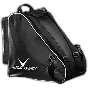 Black Crevice Skischuhtasche I Tasche für Snowboardschuhe & Skischuhe I Skischuhe-Tasche mit großem Hauptfach & Nebenfach mit Reißverschluss I Verstellbarer Schultergurt I Maße: 43x27x42cm