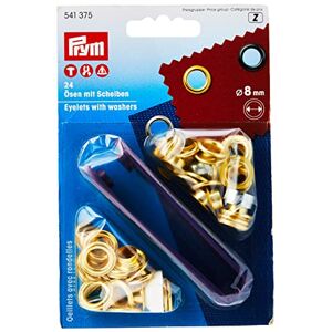 Prym Eyelets and Washers brass gilt 8,0 mm