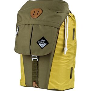 Nitro Cypress sportiver Daypack Rucksack für Uni & Freizeit, Streetpack mit gepolstertem 15“ Wide Laptopfach & Seesacktunnelverschluss, Überschlagdeckel, Golden Mud, 28 L