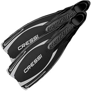 Cressi Reaction Pro Swim Fins Black/Silver, 46/47 (12/13)