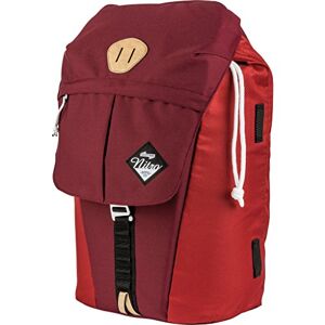 Nitro Cypress sportiver Daypack Rucksack für Uni & Freizeit, Streetpack mit gepolstertem 15“ Wide Laptopfach & Seesacktunnelverschluss, Überschlagdeckel, Chili, 28 L