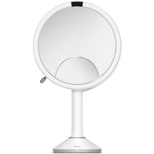 Simplehuman Trio Makeup Spejl Med Lys, Dæmpbar, Sensor, Ø23,2 Cm, Hvid