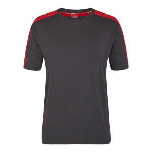 FE Engel T-Shirt 9810-141 Grå/rød S
