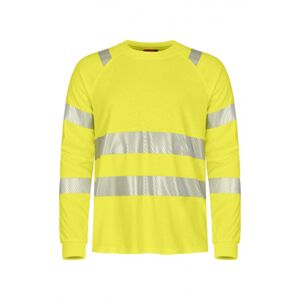 Tranemo Flammehæmmende T-Shirt 508789, Lange Ærmer, Kl.3 Gul, Str. Xl