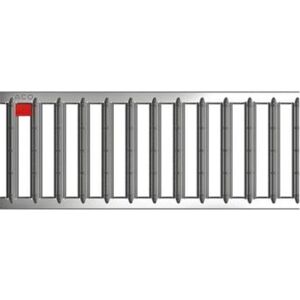 Aco Self Euroline/hexaline Spalterist I Galvaniseret Stål 12 X 50 Cm - 1,5 Ton