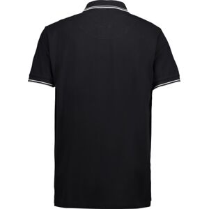 ID Identity Id, Stretch  Poloshirt Med Kontraststribe, 0522, Sort, 2xl XXL Sort