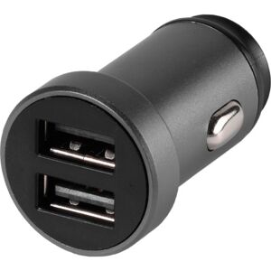 Vivanco Biloplader Med 2 Stk. Usb-A 12w, Sort