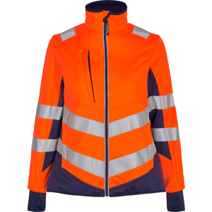 Safety Ladies Softshell Jacket S Orange/Blue ink