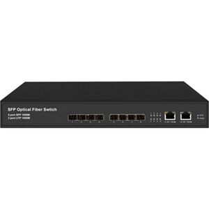 Lan-com Desktop Switch 2-Port 10/100/1000+8-Port Gigabit La-Sw-G802-S-Ac