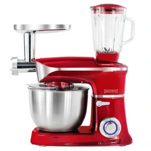 Satana Køkkenmaskine 3-I-1 1900 Watt Rød, Sort Eller Sølv (Blender, Kødhakker Og Røremaskine) (Model: Rød)