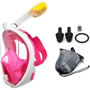 Satana Snorkelmaske Til Børn Og Voksne Med Snorkel Og 180 Graders Udsigt (Farve:: Pink, Stoerelse: S/m)